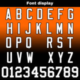 Custom Orange&Black Gradient Football Jersey Personalized Football Shirts for Men Women  Printed Team Name Number Logo