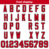 Custom White Red Reversible Gradient Football Jersey Personalized Football Shirts for Men Women  Printed Team Name Number Logo