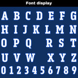 Custom Blue White Reversible Gradient Football Jersey Personalized Football Shirts for Men Women  Printed Team Name Number Logo