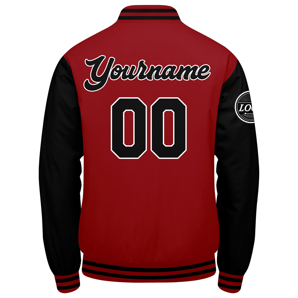 Custom Varsity Jacket Letterman jacket for Men, Women and Youth Red Black enthsush