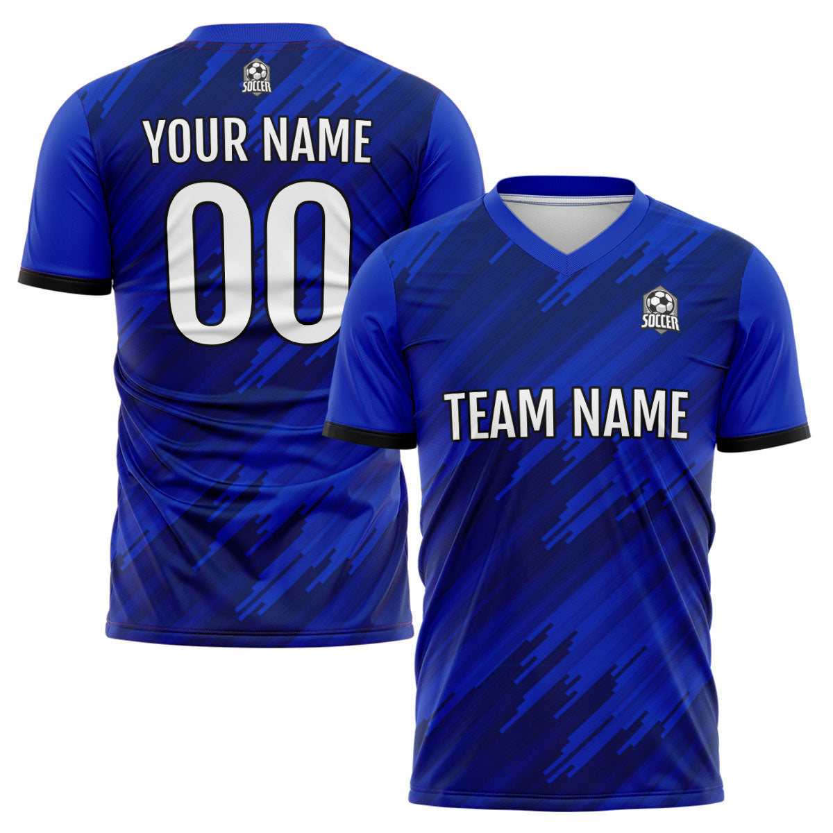 Custom Royal Soccer Jerseys for Men Women Personalized Soccer Uniforms for Adult and Kid enthsush
