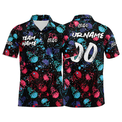 Custom Football Polo Shirts  Add Your Unique Logo/Name/Number Red&Blue enthsush