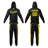 Custom Black Sweatshirt Hoodie For Men Women Girl Boy Print Your Logo Name Number