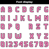 Custom Pink White Reversible Gradient Football Jersey Personalized Football Shirts for Men Women  Printed Team Name Number Logo