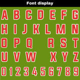 Custom Green Red Reversible Football Jersey Personalized Gradient Football Shirts for Men Printed Team Name Number Logo