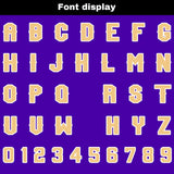 Custom Orange Purple Football Jersey Personalized Gradient Football Shirts for Men Printed Team Name Number Logo