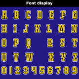 Custom Blue Orange Football Jersey Personalized Gradient Football Shirts for Men Printed Team Name Number Logo