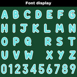 Custom Green Blue Reversible Football Jersey Personalized Gradient Football Shirts for Men Printed Team Name Number Logo