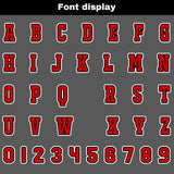 Custom Black Red Football Jersey Personalized Gradient Football Shirts for Men Printed Team Name Number Logo