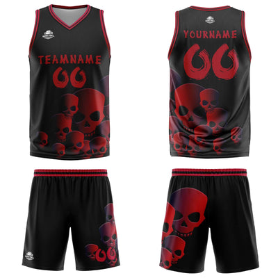 Custom Fluid Red Basketball Jersey Uniform Suit Printed Your Logo Name Number enthsush