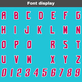 Custom Rose Red Blue Reversible Football Jersey Personalized Gradient Football Shirts for Men Printed Team Name Number Logo