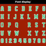 Custom White Green Reversible Football Jersey Personalized Gradient Football Shirts for Men Printed Team Name Number Logo