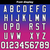 Custom Royal Rose Reversible Gradient Football Jersey Personalized Football Shirts for Men Women  Printed Team Name Number Logo