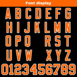 Custom Black Orange Reversible Gradient Football Jersey Personalized Football Shirts for Men Women  Printed Team Name Number Logo