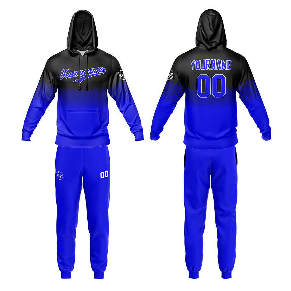 Custom Black Blue Sweatshirt Hoodie For Men Women Girl Boy Print Your Logo Name Number enthsush