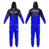 Custom Black Blue Sweatshirt Hoodie For Men Women Girl Boy Print Your Logo Name Number