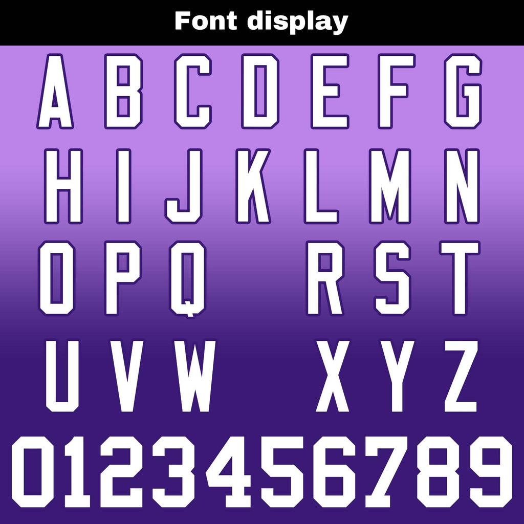 Custom Gradient Hoodie For Man Woman Girl Boy Print Your Logo Name Number Purple enthsush