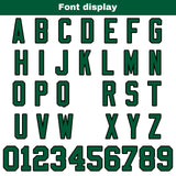 Custom White Green Reversible Gradient Football Jersey Personalized Football Shirts for Men Women  Printed Team Name Number Logo