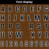 Custom Black Brown Reversible Football Jersey Personalized Gradient Football Shirts for Men Printed Team Name Number Logo