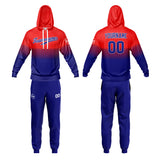 Custom Red Navy Sweatshirt Hoodie For Men Women Girl Boy Print Your Logo Name Number