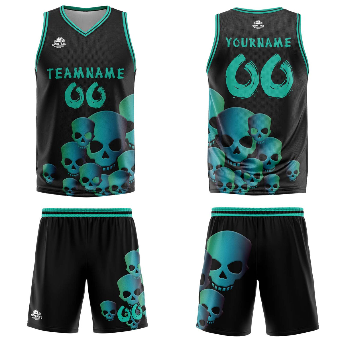 Custom Fluid Green Basketball Jersey Uniform Suit Printed Your Logo Name Number enthsush