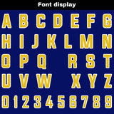 Custom Blue Purple Yellow Reversible Football Jersey Personalized Gradient Football Shirts for Men Printed Team Name Number Logo