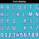 Custom Blue White Reversible Football Jersey Personalized Gradient Football Shirts for Men Printed Team Name Number Logo