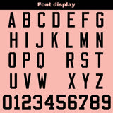 Custom Pink Black Reversible Gradient Football Jersey Personalized Football Shirts for Men Women  Printed Team Name Number Logo