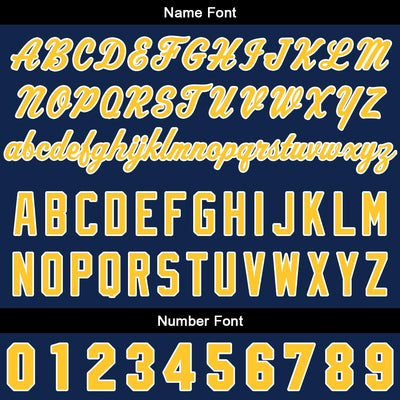Custom Gradient Hoodie For Man Woman Girl Boy Print Your Logo Name Number Navy Yellow enthsush