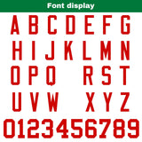 Custom White Green Red Reversible Gradient Football Jersey Personalized Football Shirts for Men Women  Printed Team Name Number Logo