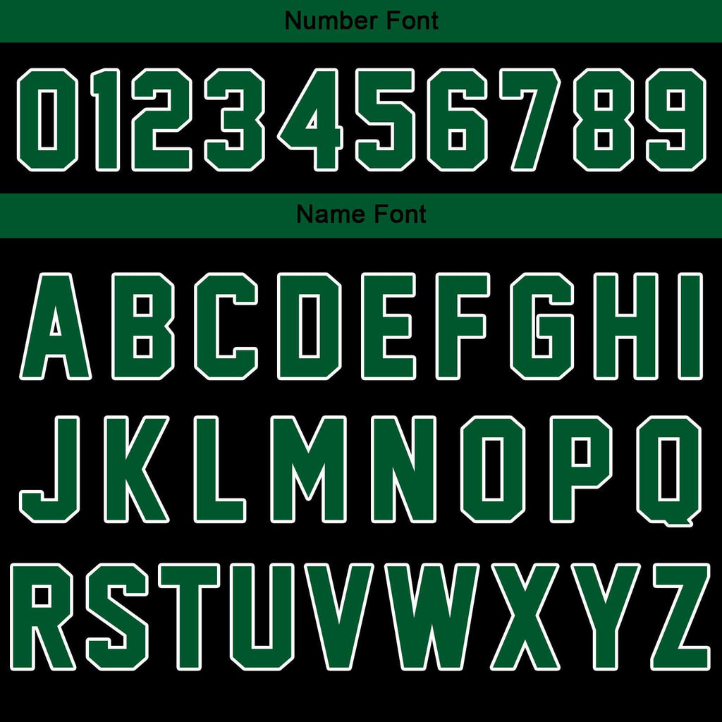 Custom Varsity Jacket Letterman jacket for Men, Women and Youth Black Green enthsush