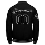 Custom Varsity Jacket Letterman jacket for Men, Women and Youth Black Grey