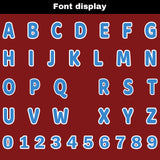 Custom Red Blue Reversible Football Jersey Personalized Gradient Football Shirts for Men Printed Team Name Number Logo