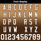 Custom Brown Gradient Football Jersey Personalized Football Shirts for Men Women  Printed Team Name Number Logo