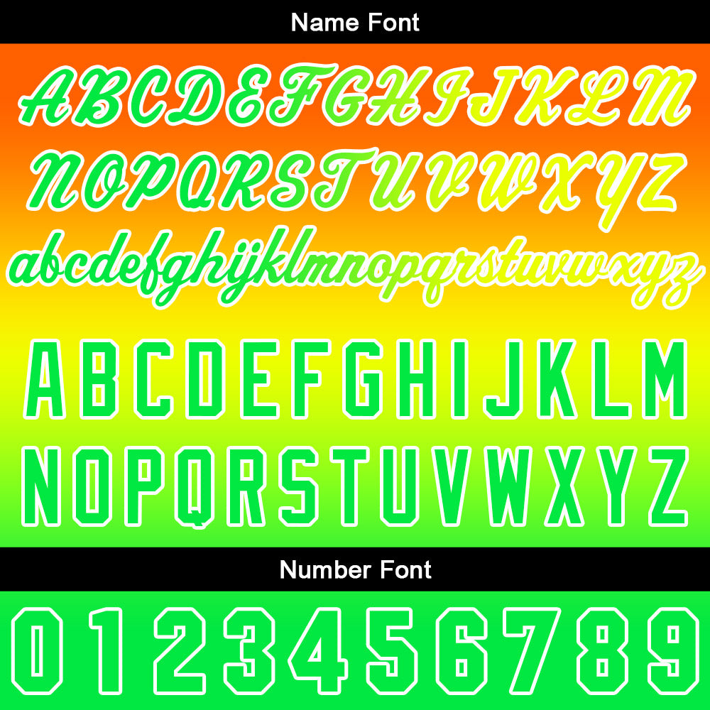 Custom Gradient Hoodie For Man Woman Girl Boy Print Your Logo Name Number Orange Yellow Green enthsush