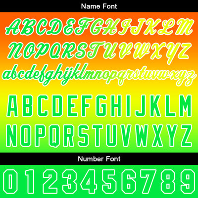 Custom Gradient Hoodie For Man Woman Girl Boy Print Your Logo Name Number Orange Yellow Green enthsush