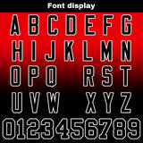 Custom Red Balck Reversible Gradient Football Jersey Personalized Football Shirts for Men Women  Printed Team Name Number Logo