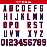 Custom White Red Navy Reversible Gradient Football Jersey Personalized Football Shirts for Men Women  Printed Team Name Number Logo