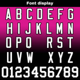 Custom Rose Black Reversible Gradient Football Jersey Personalized Football Shirts for Men Women  Printed Team Name Number Logo