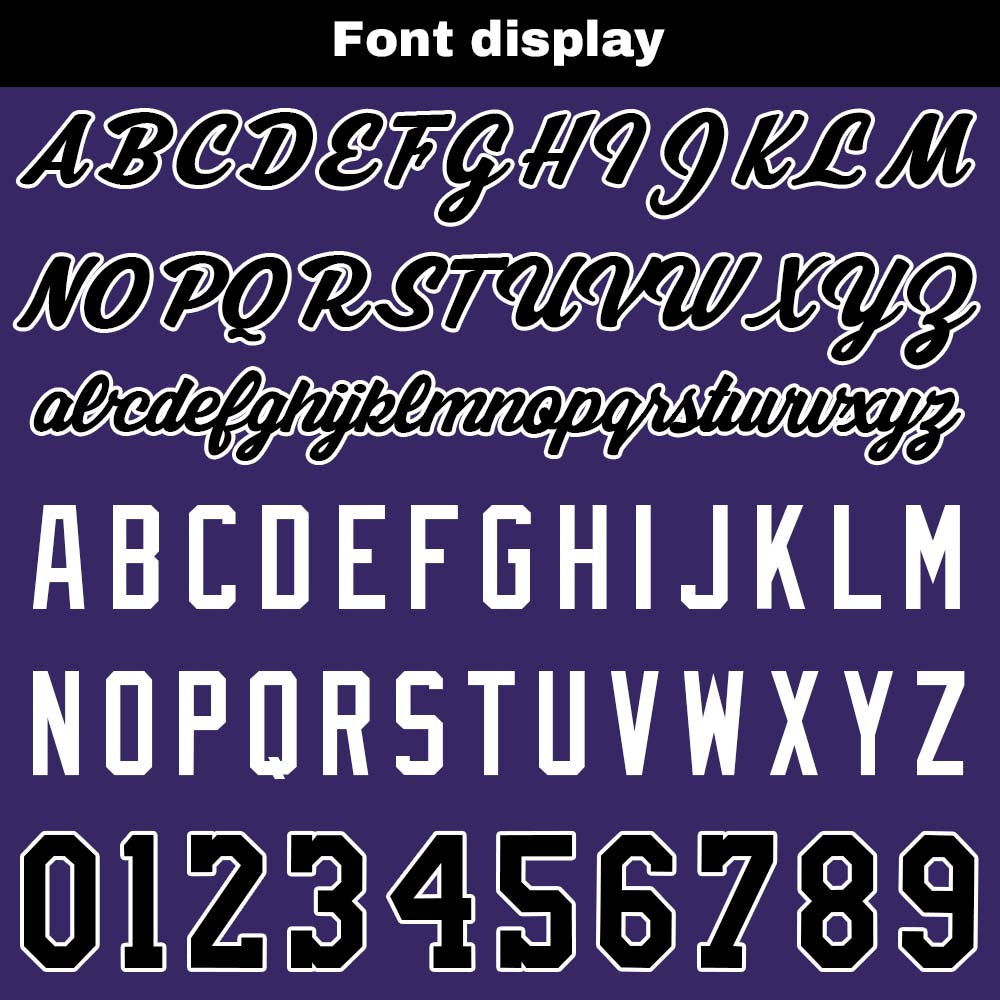 Custom basketball jersey shorts for men and women. Embroidered and printed name, number and logo Purple&Black enthsush