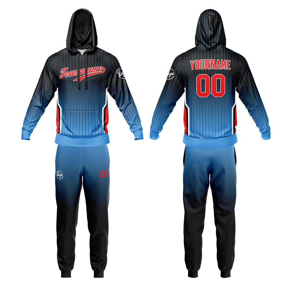 Custom Black Blue Sweatshirt Hoodie For Men Women Girl Boy Print Your Logo Name Number enthsush