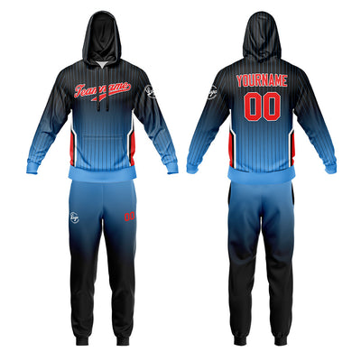 Custom Black Blue Sweatshirt Hoodie For Men Women Girl Boy Print Your Logo Name Number enthsush