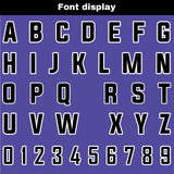 Custom Purple Blue Black Reversible Football Jersey Personalized Gradient Football Shirts for Men Printed Team Name Number Logo