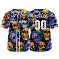 Custom Baseball Jersey Personalized Baseball Shirt for Men Women Kids Youth Teams Stitched and Print Purple&Green enthsush