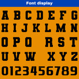 Custom White Orange Black Reversible Gradient Football Jersey Personalized Football Shirts for Men Women  Printed Team Name Number Logo