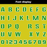 Custom Green Yellow Football Jersey Personalized Gradient Football Shirts for Men Printed Team Name Number Logo