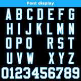 Custom Black White Blue Reversible Gradient Football Jersey Personalized Football Shirts for Men Women  Printed Team Name Number Logo