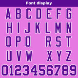 Custom Light Purple Purple Reversible Gradient Football Jersey Personalized Football Shirts for Men Women  Printed Team Name Number Logo