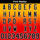 Custom Light Orange Red Gradient Football Jersey Personalized Football Shirts for Men Women  Printed Team Name Number Logo