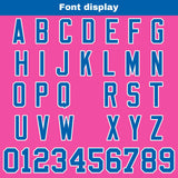 Custom Pink Purple Reversible Gradient Football Jersey Personalized Football Shirts for Men Women  Printed Team Name Number Logo